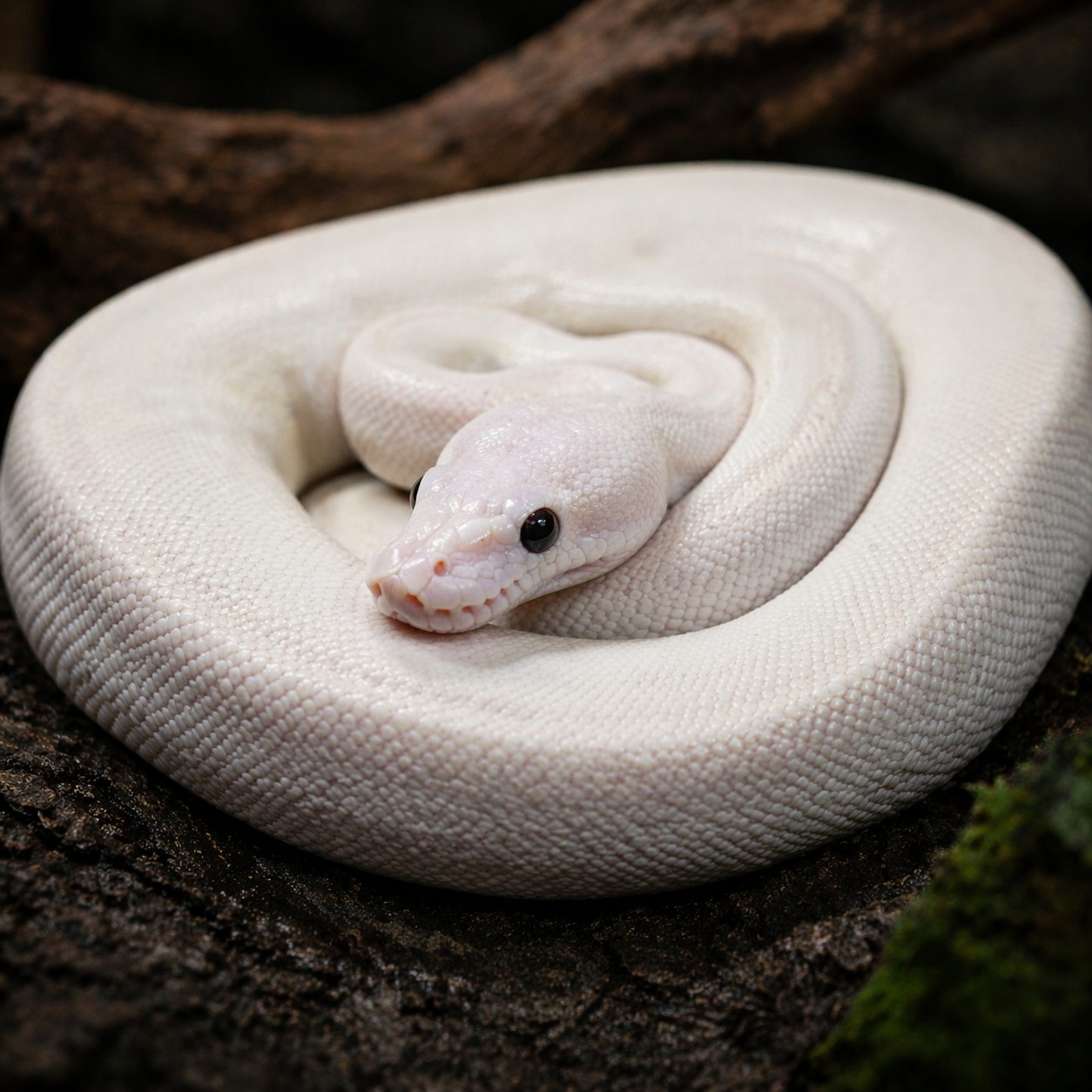 biały pyton królewski